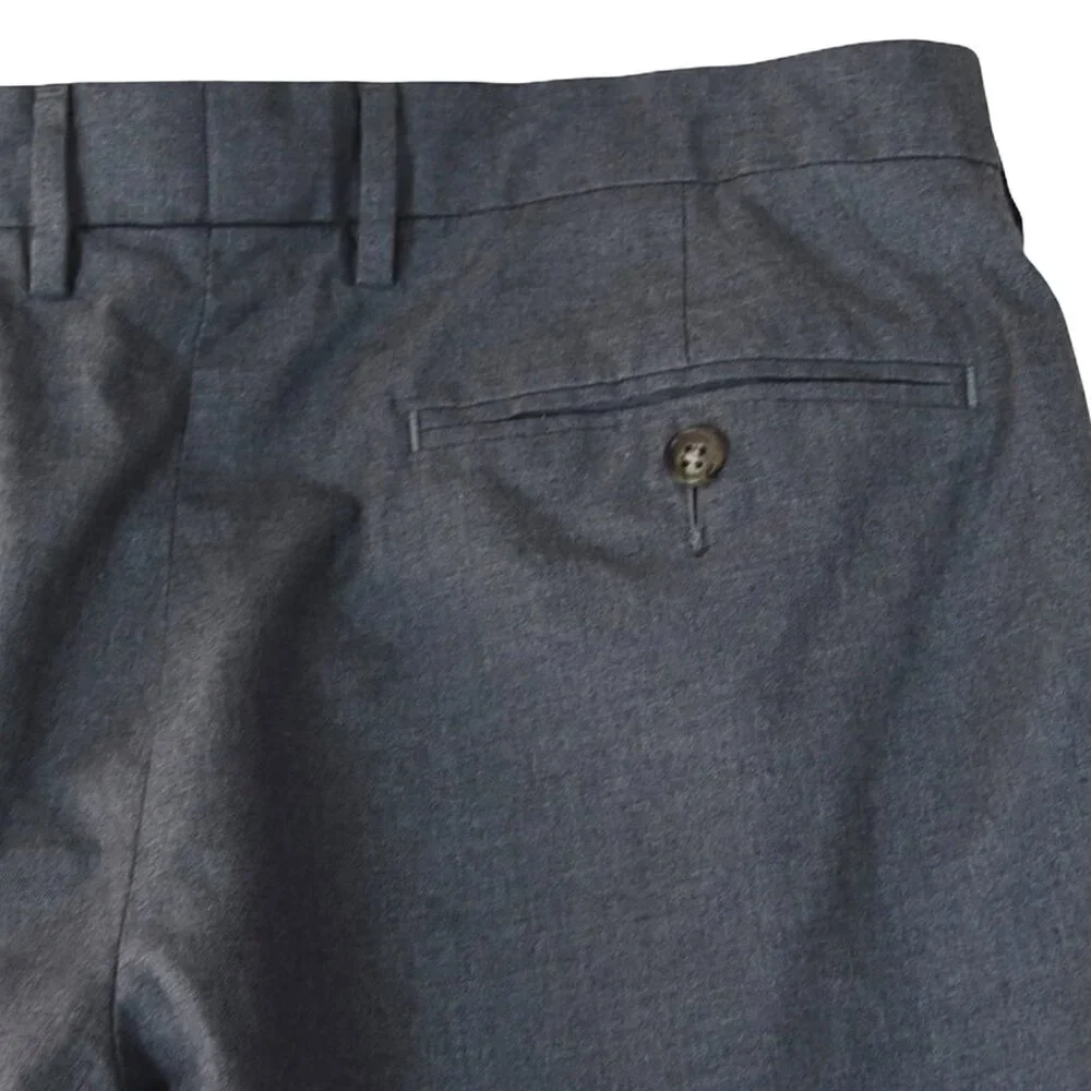 J.Crew Bowery Gray Dress Pants 100% Cotton Classic Trousers Size 32 x 30
